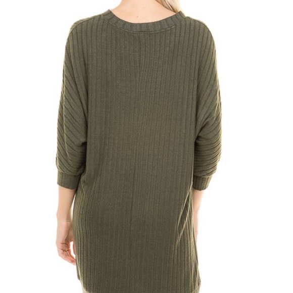 Olive sweater dress - Picture 3 of 4